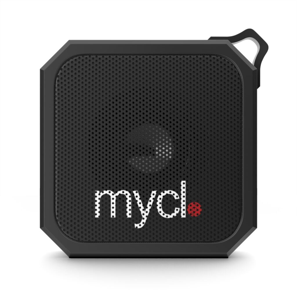 hip hop merch - outdoor bluetooth speaker- ny indie artist mycl